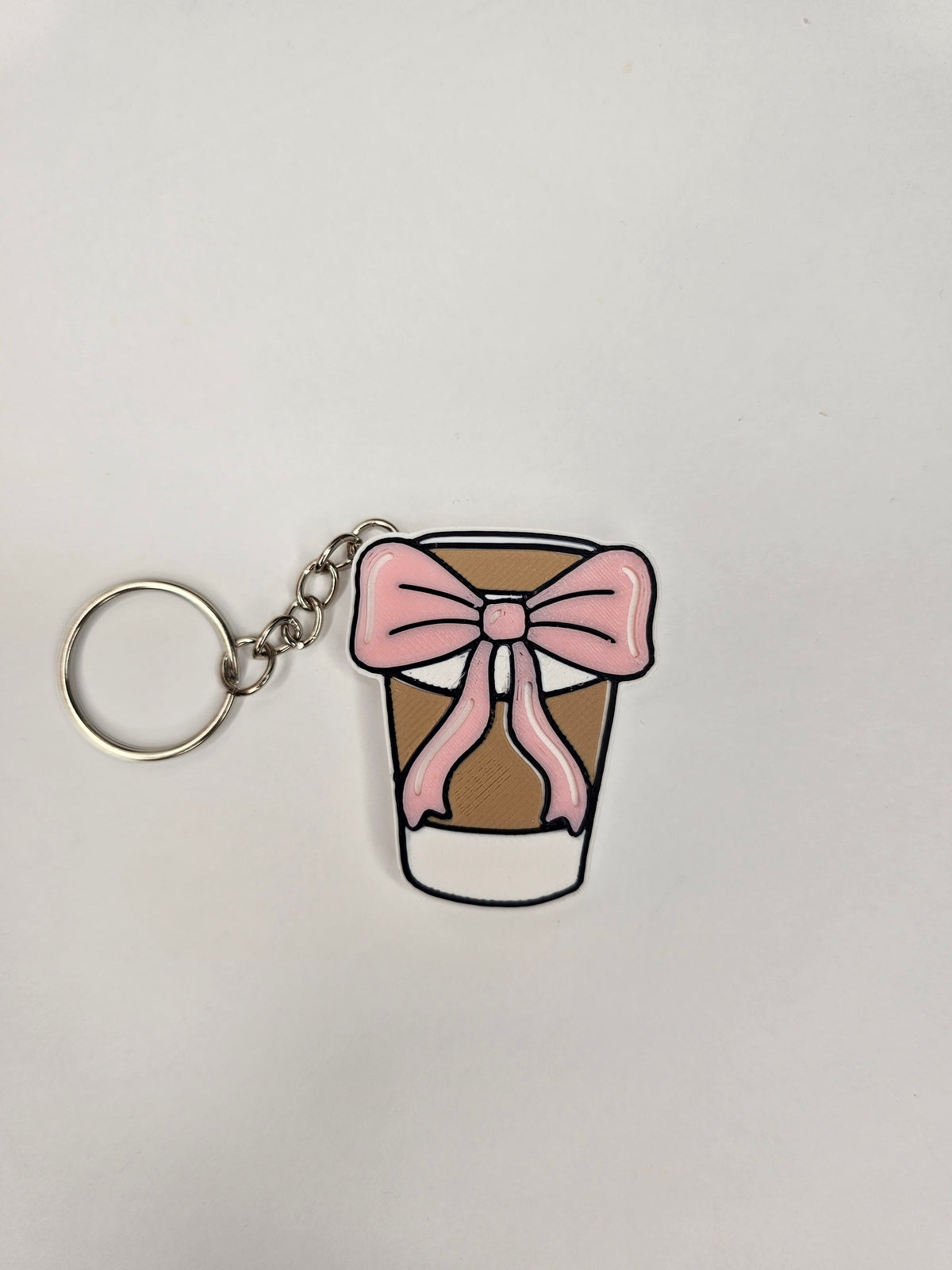 Coffee Cup Can Tab Opener Keychain