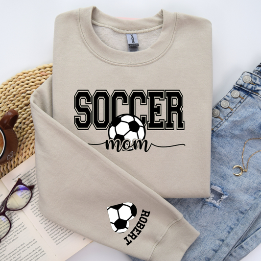 Personalized Soccer Mom Crewneck
