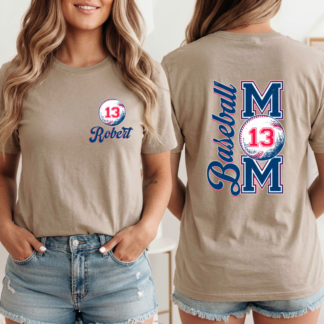 Custom Baseball Mom
