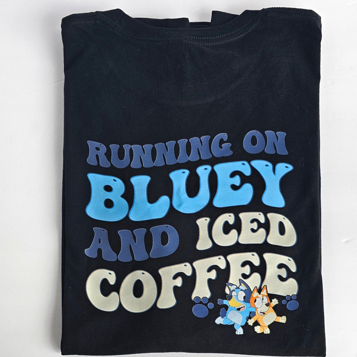 Blue and Iced Coffee shirt