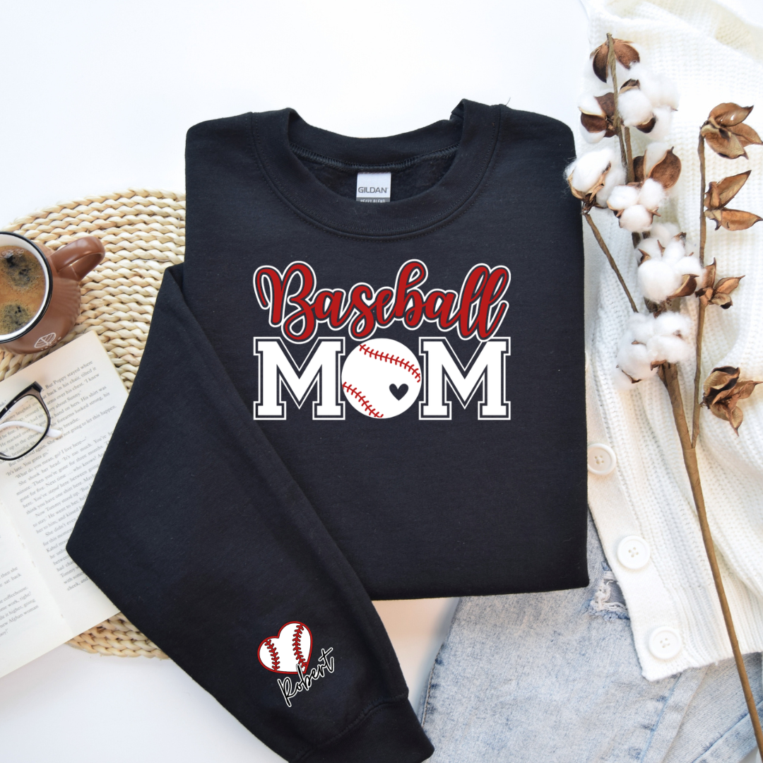Personalized Baseball Mom Crewneck