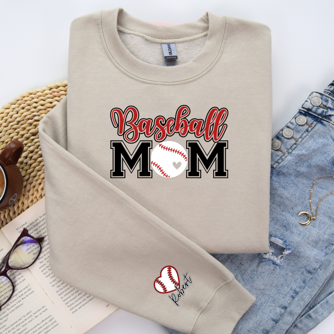 Personalized Baseball Mom Crewneck