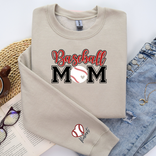 Personalized Baseball Mom Crewneck
