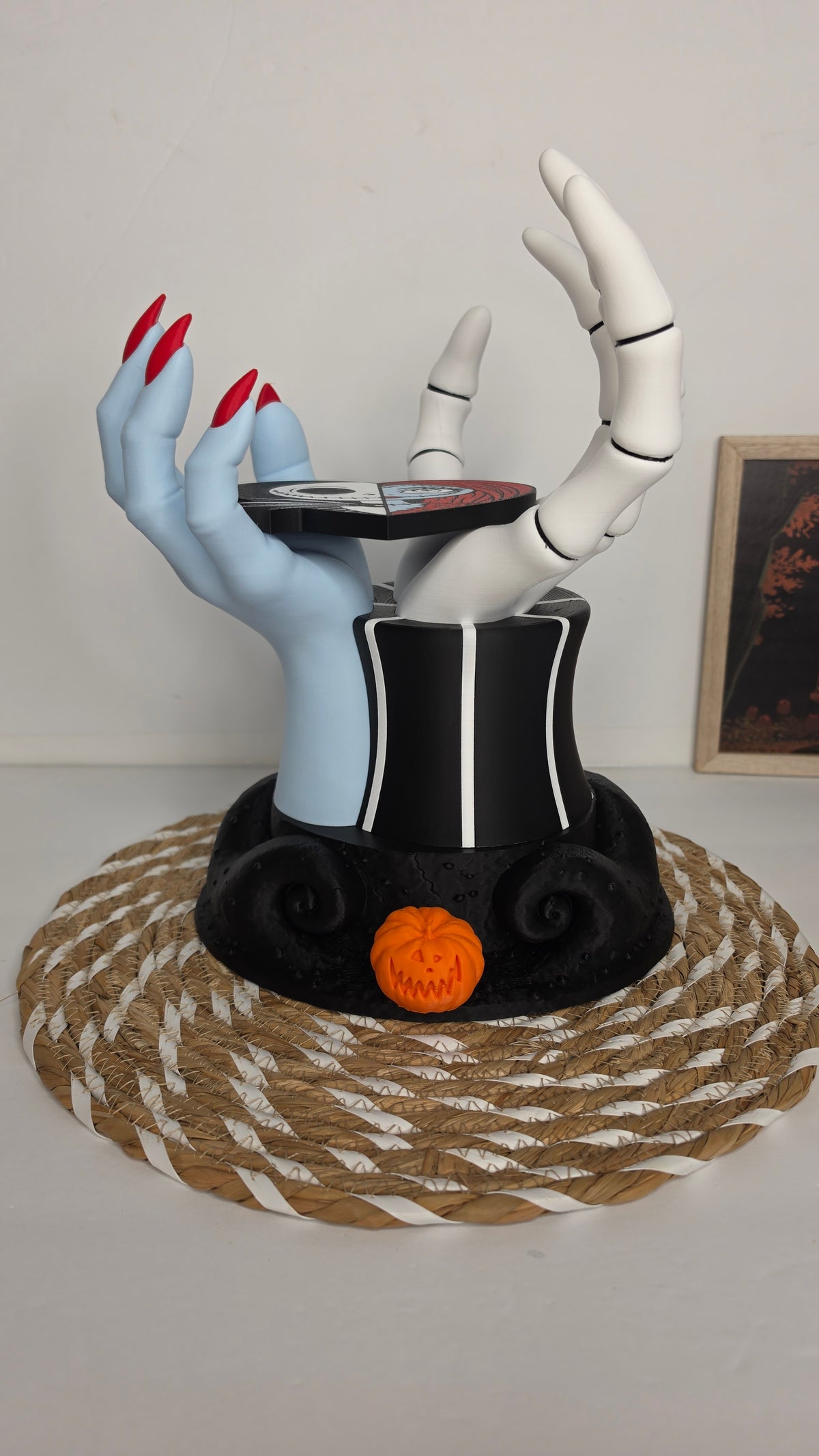 Jack & Sally-Inspired Candle Holder