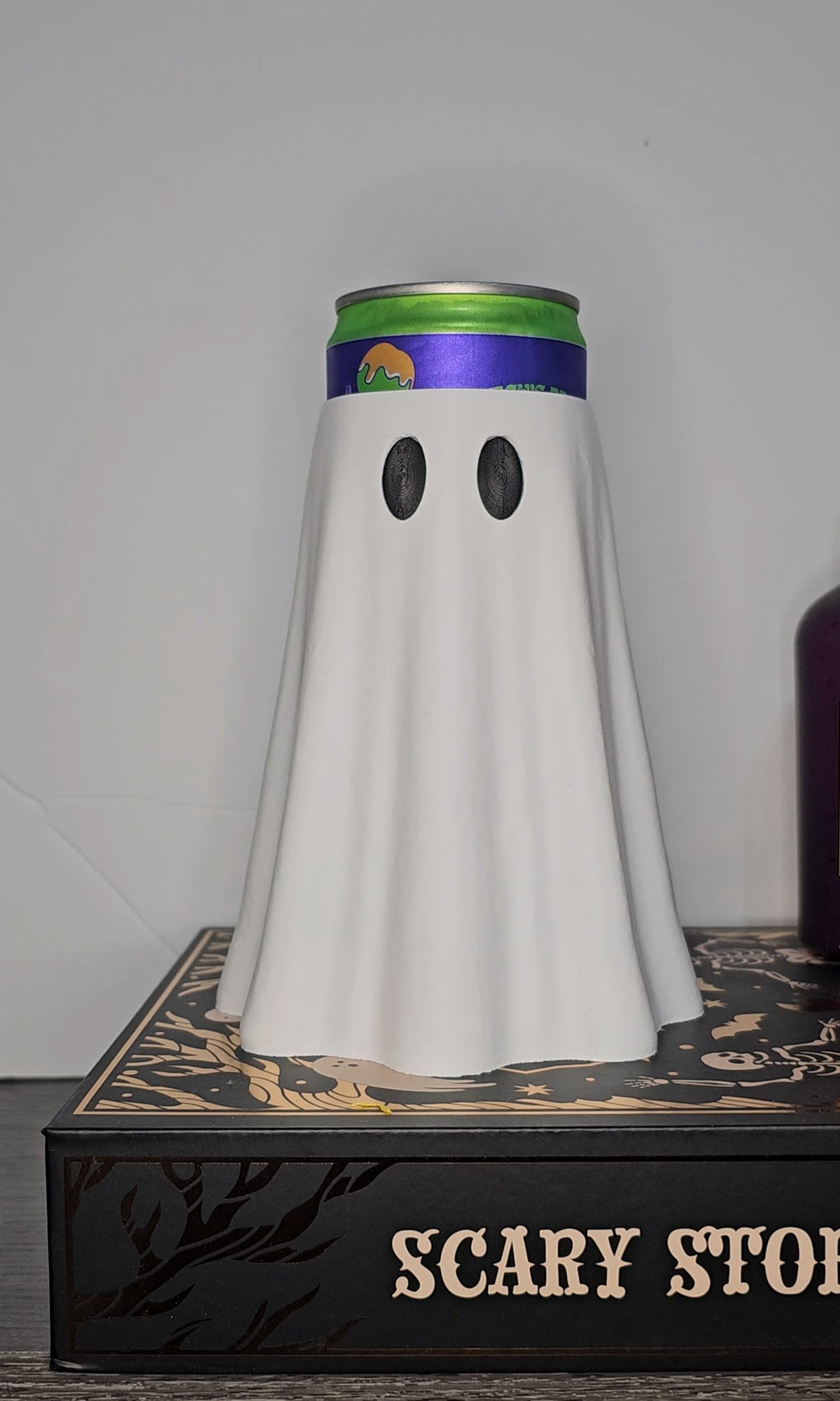 Ghost Witch Hat Slim Can Sleeve