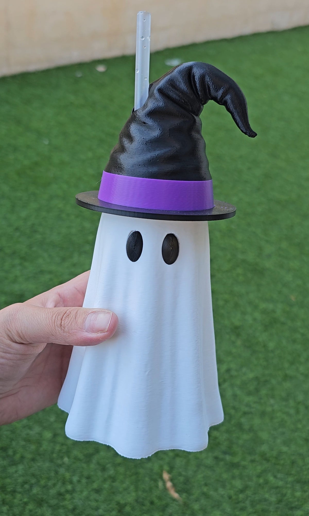 Ghost Witch Hat Slim Can Sleeve