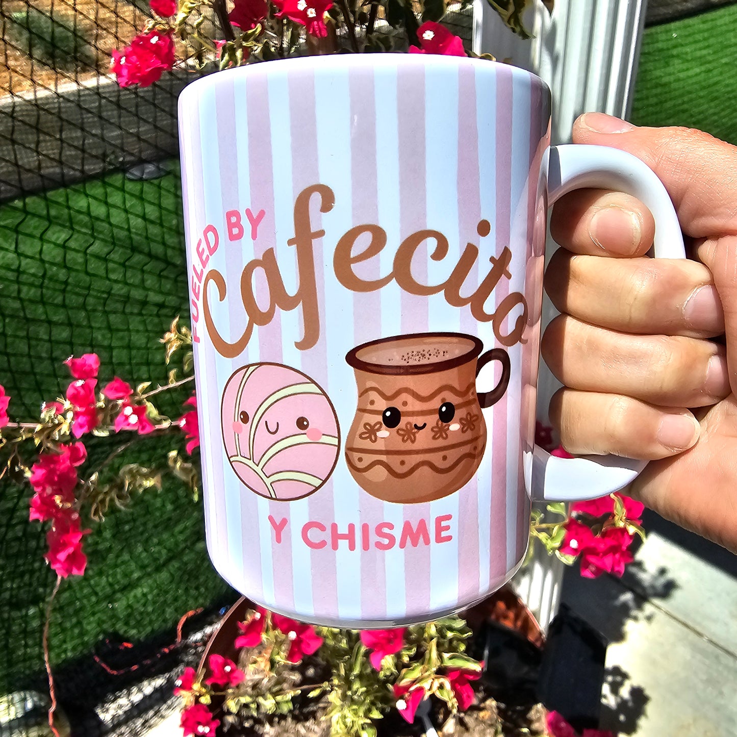 Fueled by Cafecito y Chisme Mug