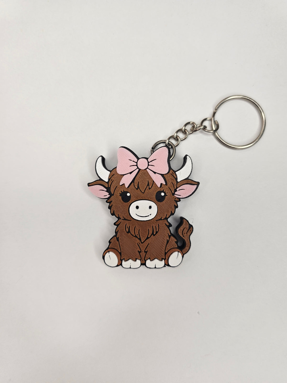 Highland Cow Can Tab Opener Keychain