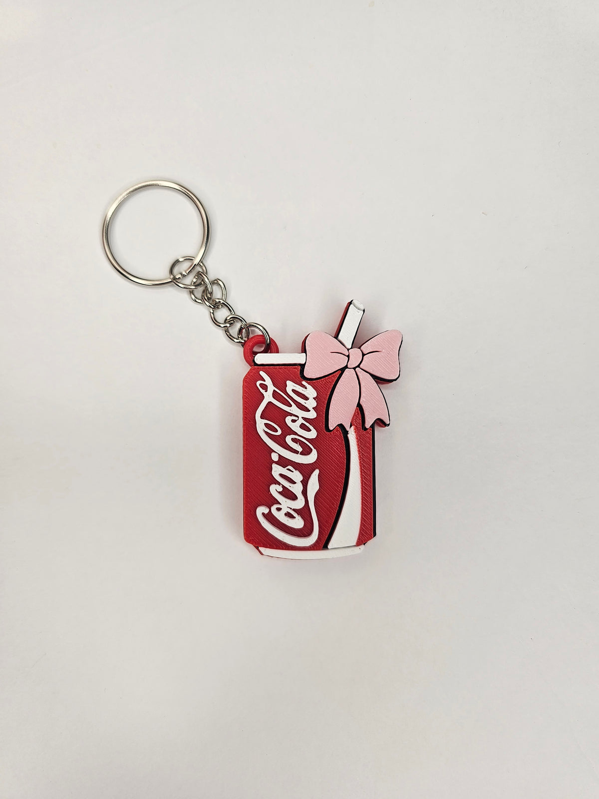Cola Can Inspired Can Tab Opener Keychain