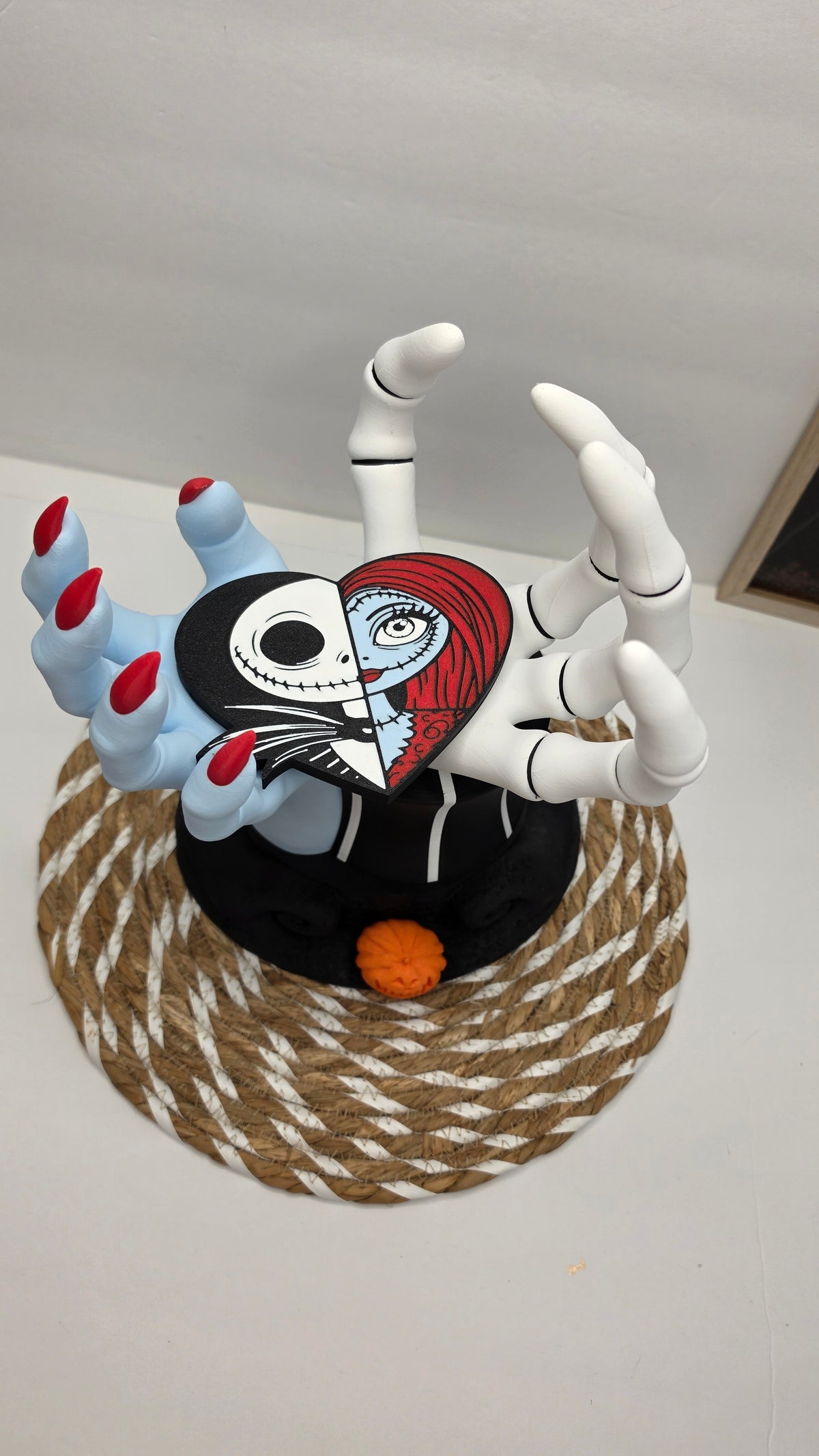 Jack & Sally-Inspired Candle Holder