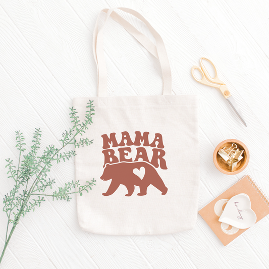 Mama Bear Canvas Tote Bag